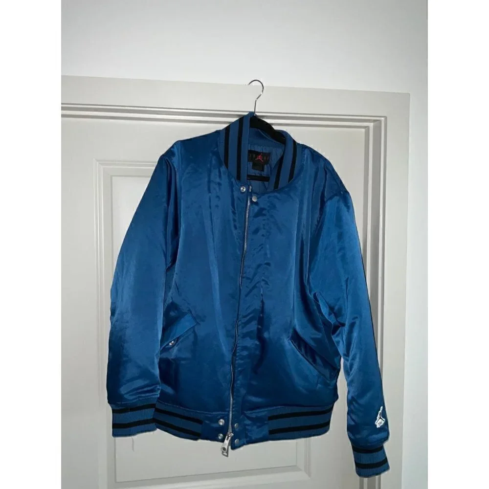 Jordan Essentials Flight Varsity Blue Jacket‎ Size Large